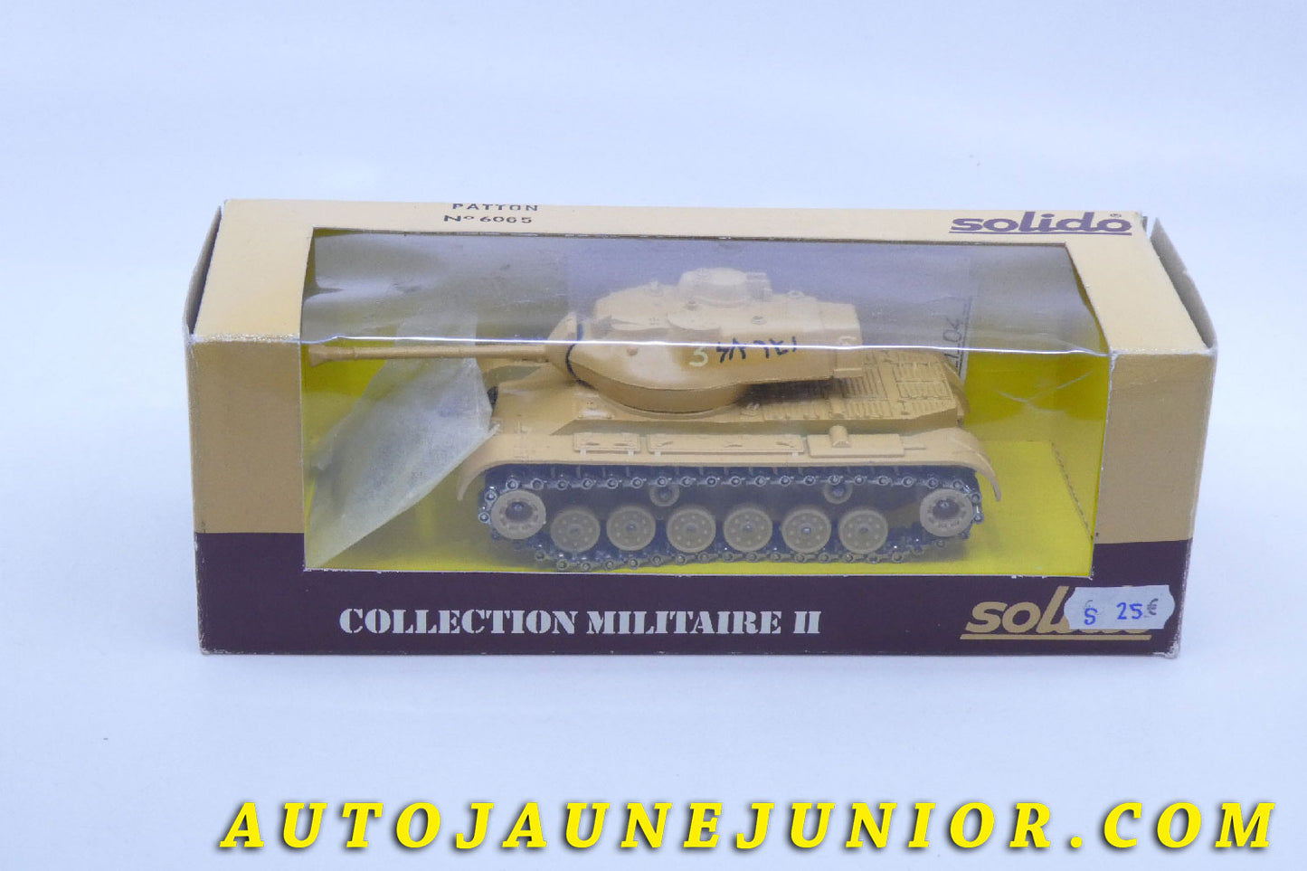 Le #3505 - Solido - Char - Patton M47 Armée Israélienne est en vente sur Auto Jaune Junior ! Découvrez nos collections de diecast Dinky-Toys, Corgi, Corgi-Toys, Solido, Norev… Découvrez notre magasin physique , AutoJaune Paris, ouvert en 1984 par Vincent Espinasse. 41 rue Cavendish, 75019 Paris. Tel : 01 42 40 61 23. Ouvert les mardi et vendredi de 13h à 19h. 