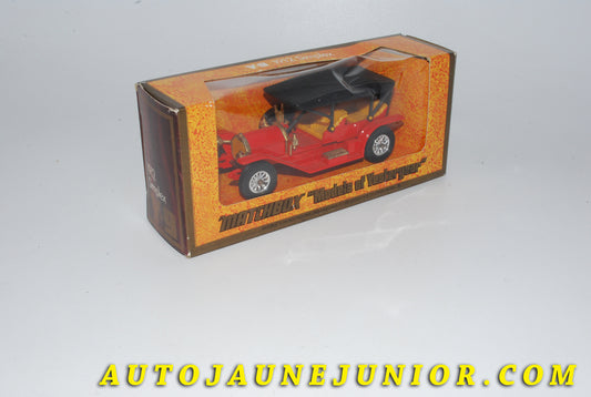 Le #3744 - Matchbox - Berline - 1912 Simplex est en vente sur Auto Jaune Junior ! Découvrez nos collections de diecast Dinky-Toys, Corgi, Corgi-Toys, Solido, Norev… Découvrez notre magasin physique , AutoJaune Paris, ouvert en 1984 par Vincent Espinasse. 41 rue Cavendish, 75019 Paris. Tel : 01 42 40 61 23. Ouvert les mardi et vendredi de 13h à 19h. 
