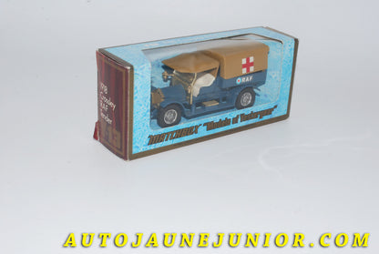 Le #3760 - Matchbox - Crossley - Fourgon Ambulance RAF Tender "1918" est en vente sur Auto Jaune Junior ! Découvrez nos collections de diecast Dinky-Toys, Corgi, Corgi-Toys, Solido, Norev… Découvrez notre magasin physique , AutoJaune Paris, ouvert en 1984 par Vincent Espinasse. 41 rue Cavendish, 75019 Paris. Tel : 01 42 40 61 23. Ouvert les mardi et vendredi de 13h à 19h. 