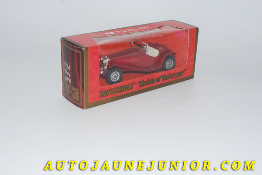 Le #3761 - Matchbox - Riley - Cabriolet MPH 1934 est en vente sur Auto Jaune Junior ! Découvrez nos collections de diecast Dinky-Toys, Corgi, Corgi-Toys, Solido, Norev… Découvrez notre magasin physique , AutoJaune Paris, ouvert en 1984 par Vincent Espinasse. 41 rue Cavendish, 75019 Paris. Tel : 01 42 40 61 23. Ouvert les mardi et vendredi de 13h à 19h. 