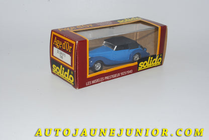 Le #3765 - Solido - Delahaye - 135MS capotée1939 - Figoni - Falaschi est en vente sur Auto Jaune Junior ! Découvrez nos collections de diecast Dinky-Toys, Corgi, Corgi-Toys, Solido, Norev… Découvrez notre magasin physique , AutoJaune Paris, ouvert en 1984 par Vincent Espinasse. 41 rue Cavendish, 75019 Paris. Tel : 01 42 40 61 23. Ouvert les mardi et vendredi de 13h à 19h. 