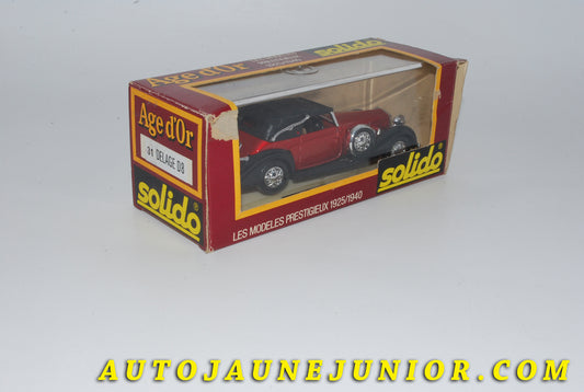 Le #3766 - Solido - Delage - D8 120-1939 est en vente sur Auto Jaune Junior ! Découvrez nos collections de diecast Dinky-Toys, Corgi, Corgi-Toys, Solido, Norev… Découvrez notre magasin physique , AutoJaune Paris, ouvert en 1984 par Vincent Espinasse. 41 rue Cavendish, 75019 Paris. Tel : 01 42 40 61 23. Ouvert les mardi et vendredi de 13h à 19h. 