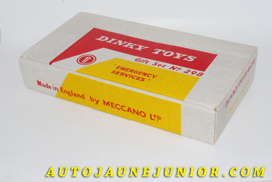 Le #3770 - Dinky Toys - Coffret - Rare Gift Set "Emergency Services" est en vente sur Auto Jaune Junior ! Découvrez nos collections de diecast Dinky-Toys, Corgi, Corgi-Toys, Solido, Norev… Découvrez notre magasin physique , AutoJaune Paris, ouvert en 1984 par Vincent Espinasse. 41 rue Cavendish, 75019 Paris. Tel : 01 42 40 61 23. Ouvert les mardi et vendredi de 13h à 19h. 