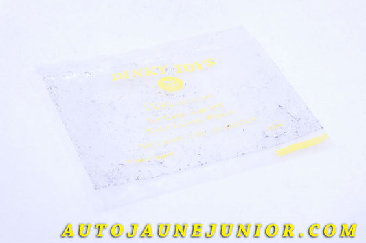 Le #3908 - Dinky Toys - COAL - Sachet vide de charbons  est en vente sur Auto Jaune Junior ! Découvrez nos collections de diecast Dinky-Toys, Corgi, Corgi-Toys, Solido, Norev… Découvrez notre magasin physique , AutoJaune Paris, ouvert en 1984 par Vincent Espinasse. 41 rue Cavendish, 75019 Paris. Tel : 01 42 40 61 23. Ouvert les mardi et vendredi de 13h à 19h. 