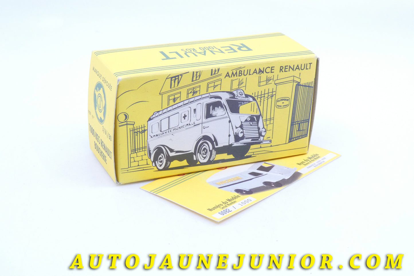 Le #3956 - C-I-J - Renault - 1000Kgs fourgon Boucherie est en vente sur Auto Jaune Junior ! Découvrez nos collections de diecast Dinky-Toys, Corgi, Corgi-Toys, Solido, Norev… Découvrez notre magasin physique , AutoJaune Paris, ouvert en 1984 par Vincent Espinasse. 41 rue Cavendish, 75019 Paris. Tel : 01 42 40 61 23. Ouvert les mardi et vendredi de 13h à 19h. 