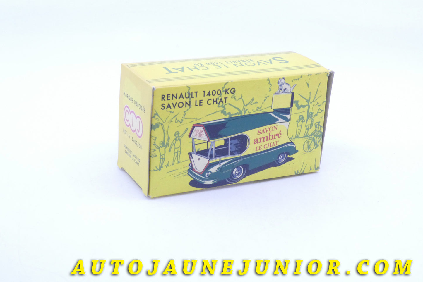 Le #3962 - C-I-J - Renault - 1400 Kg "Savon Le Chat" est en vente sur Auto Jaune Junior ! Découvrez nos collections de diecast Dinky-Toys, Corgi, Corgi-Toys, Solido, Norev… Découvrez notre magasin physique , AutoJaune Paris, ouvert en 1984 par Vincent Espinasse. 41 rue Cavendish, 75019 Paris. Tel : 01 42 40 61 23. Ouvert les mardi et vendredi de 13h à 19h. 