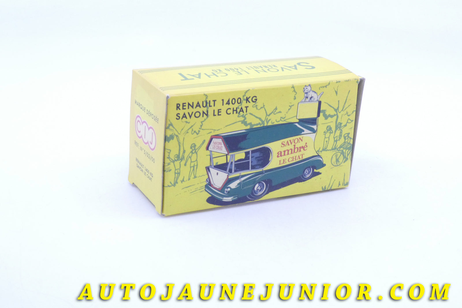 Le #3962 - C-I-J - Renault - 1400 Kg "Savon Le Chat" est en vente sur Auto Jaune Junior ! Découvrez nos collections de diecast Dinky-Toys, Corgi, Corgi-Toys, Solido, Norev… Découvrez notre magasin physique , AutoJaune Paris, ouvert en 1984 par Vincent Espinasse. 41 rue Cavendish, 75019 Paris. Tel : 01 42 40 61 23. Ouvert les mardi et vendredi de 13h à 19h. 