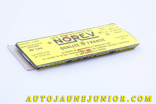 Le #3974 - Norev - Triumph - TR 5 (Socle de boite) est en vente sur Auto Jaune Junior ! Découvrez nos collections de diecast Dinky-Toys, Corgi, Corgi-Toys, Solido, Norev… Découvrez notre magasin physique , AutoJaune Paris, ouvert en 1984 par Vincent Espinasse. 41 rue Cavendish, 75019 Paris. Tel : 01 42 40 61 23. Ouvert les mardi et vendredi de 13h à 19h. 