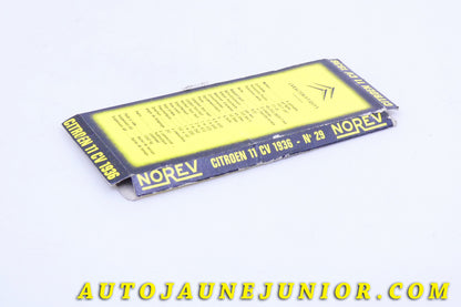 Le #3981 - Norev - Citroën - Socle original boite Mica - 11 BL 1936 est en vente sur Auto Jaune Junior ! Découvrez nos collections de diecast Dinky-Toys, Corgi, Corgi-Toys, Solido, Norev… Découvrez notre magasin physique , AutoJaune Paris, ouvert en 1984 par Vincent Espinasse. 41 rue Cavendish, 75019 Paris. Tel : 01 42 40 61 23. Ouvert les mardi et vendredi de 13h à 19h. 