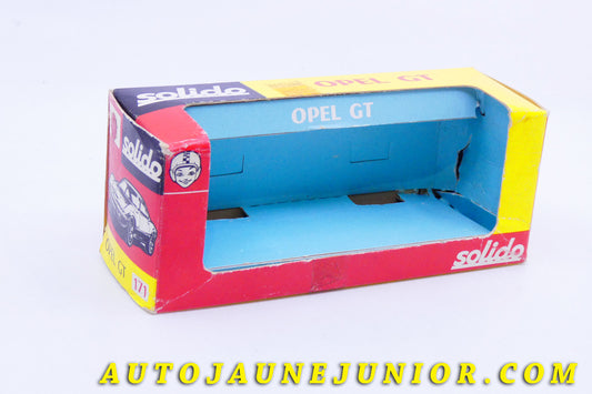 Le #3992 - Solido - Opel - Boite Vide  GT 1900 est en vente sur Auto Jaune Junior ! Découvrez nos collections de diecast Dinky-Toys, Corgi, Corgi-Toys, Solido, Norev… Découvrez notre magasin physique , AutoJaune Paris, ouvert en 1984 par Vincent Espinasse. 41 rue Cavendish, 75019 Paris. Tel : 01 42 40 61 23. Ouvert les mardi et vendredi de 13h à 19h. 