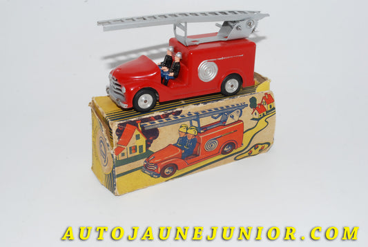 Le #4140 - C-I-J - Auto Pompe - pompier motopompe torpédo est en vente sur Auto Jaune Junior ! Découvrez nos collections de diecast Dinky-Toys, Corgi, Corgi-Toys, Solido, Norev… Découvrez notre magasin physique , AutoJaune Paris, ouvert en 1984 par Vincent Espinasse. 41 rue Cavendish, 75019 Paris. Tel : 01 42 40 61 23. Ouvert les mardi et vendredi de 13h à 19h. 