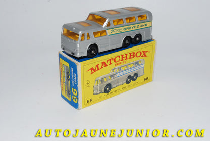 Le #4145 - Matchbox - GMC - scenicruiser Greyhound est en vente sur Auto Jaune Junior ! Découvrez nos collections de diecast Dinky-Toys, Corgi, Corgi-Toys, Solido, Norev… Découvrez notre magasin physique , AutoJaune Paris, ouvert en 1984 par Vincent Espinasse. 41 rue Cavendish, 75019 Paris. Tel : 01 42 40 61 23. Ouvert les mardi et vendredi de 13h à 19h. 