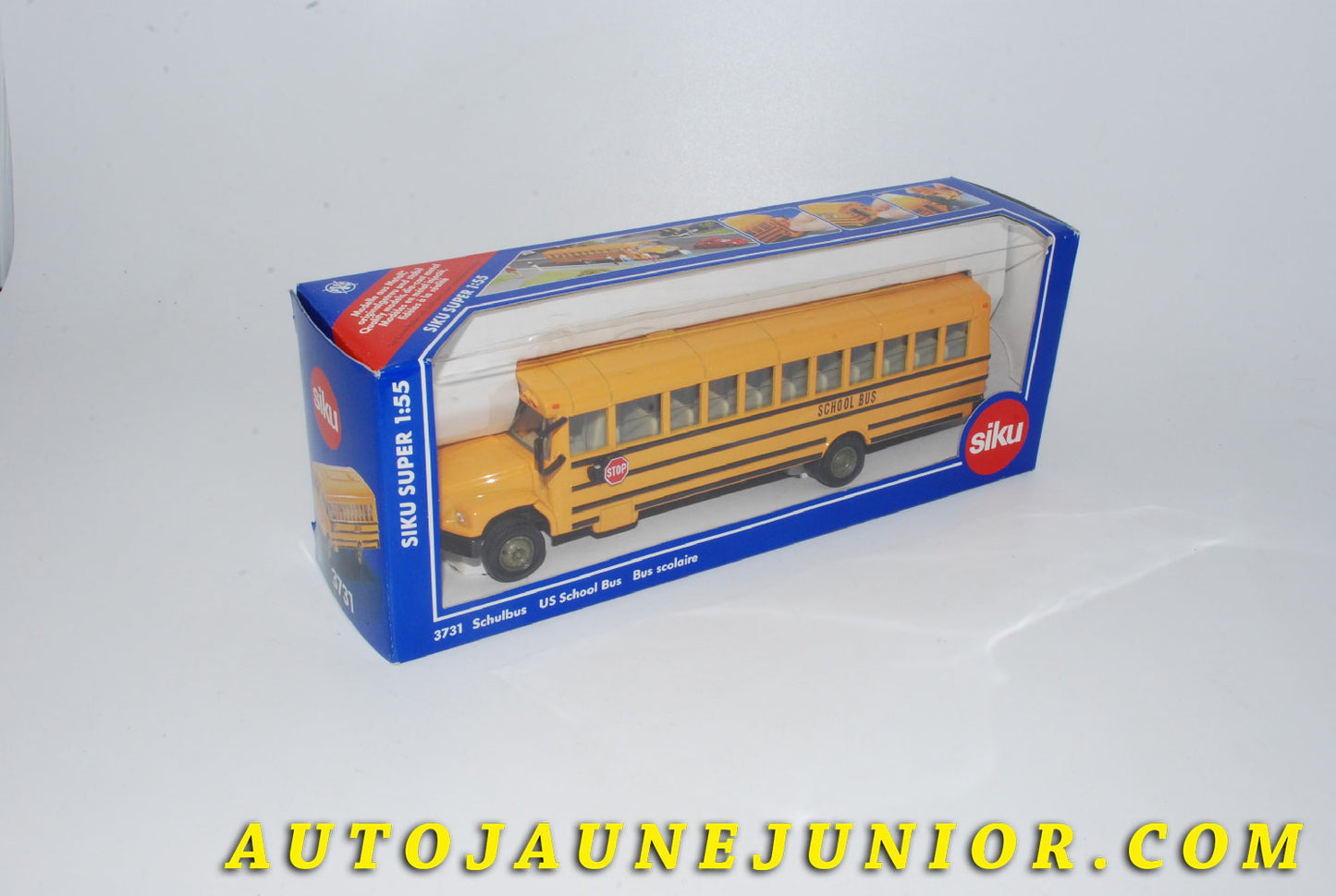 Le #4208 - Siku - Bus - US Bus Scolaire est en vente sur Auto Jaune Junior ! Découvrez nos collections de diecast Dinky-Toys, Corgi, Corgi-Toys, Solido, Norev… Découvrez notre magasin physique , AutoJaune Paris, ouvert en 1984 par Vincent Espinasse. 41 rue Cavendish, 75019 Paris. Tel : 01 42 40 61 23. Ouvert les mardi et vendredi de 13h à 19h. 