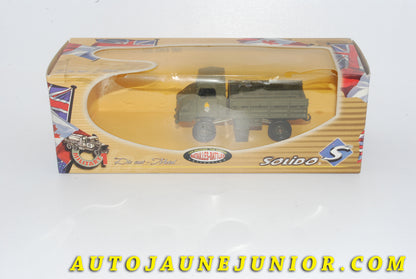 Le #4244 - Solido - Unic - Marmon Bâché militaire transport de troupes (version très tardive du Simca Unic ou SUMB) est en vente sur Auto Jaune Junior ! Découvrez nos collections de diecast Dinky-Toys, Corgi, Corgi-Toys, Solido, Norev… Découvrez notre magasin physique , AutoJaune Paris, ouvert en 1984 par Vincent Espinasse. 41 rue Cavendish, 75019 Paris. Tel : 01 42 40 61 23. Ouvert les mardi et vendredi de 13h à 19h. 