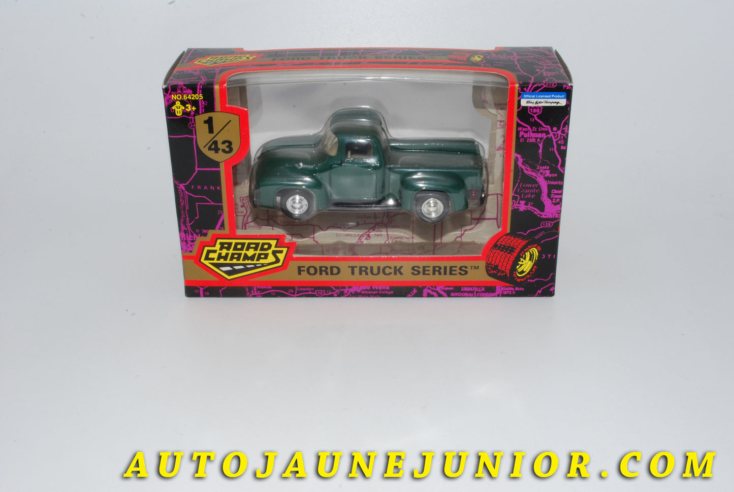 Le #4259 - Road Champ - Ford - Ford F-100 Pickup est en vente sur Auto Jaune Junior ! Découvrez nos collections de diecast Dinky-Toys, Corgi, Corgi-Toys, Solido, Norev… Découvrez notre magasin physique , AutoJaune Paris, ouvert en 1984 par Vincent Espinasse. 41 rue Cavendish, 75019 Paris. Tel : 01 42 40 61 23. Ouvert les mardi et vendredi de 13h à 19h. 