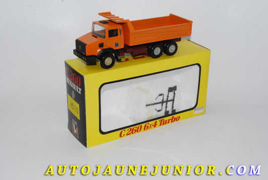 Le #4267 - LBS - Renault - C260 6x4 Turbo - Benne Marrel est en vente sur Auto Jaune Junior ! Découvrez nos collections de diecast Dinky-Toys, Corgi, Corgi-Toys, Solido, Norev… Découvrez notre magasin physique , AutoJaune Paris, ouvert en 1984 par Vincent Espinasse. 41 rue Cavendish, 75019 Paris. Tel : 01 42 40 61 23. Ouvert les mardi et vendredi de 13h à 19h. 