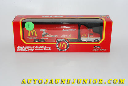 Le #4271 - Racing Champion's - Mack - Camion Super Liner  - Semi -remorque fourgon  "McDonald Racing team"  NHRA est en vente sur Auto Jaune Junior ! Découvrez nos collections de diecast Dinky-Toys, Corgi, Corgi-Toys, Solido, Norev… Découvrez notre magasin physique , AutoJaune Paris, ouvert en 1984 par Vincent Espinasse. 41 rue Cavendish, 75019 Paris. Tel : 01 42 40 61 23. Ouvert les mardi et vendredi de 13h à 19h. 