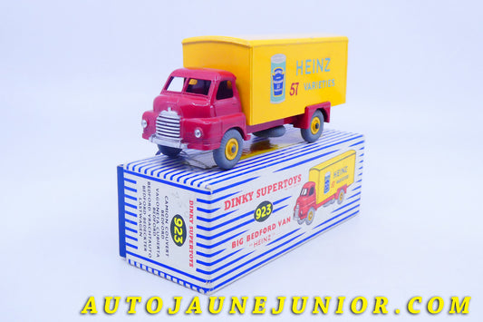 Le #4302 - Dinky Toys - Bedford - Type "S"  fourgon "Heinz 57 Varieties" est en vente sur Auto Jaune Junior ! Découvrez nos collections de diecast Dinky-Toys, Corgi, Corgi-Toys, Solido, Norev… Découvrez notre magasin physique , AutoJaune Paris, ouvert en 1984 par Vincent Espinasse. 41 rue Cavendish, 75019 Paris. Tel : 01 42 40 61 23. Ouvert les mardi et vendredi de 13h à 19h. 