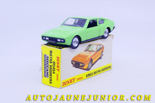Le #4306 - Dinky Toys - Matra - Matra Bagheera est en vente sur Auto Jaune Junior ! Découvrez nos collections de diecast Dinky-Toys, Corgi, Corgi-Toys, Solido, Norev… Découvrez notre magasin physique , AutoJaune Paris, ouvert en 1984 par Vincent Espinasse. 41 rue Cavendish, 75019 Paris. Tel : 01 42 40 61 23. Ouvert les mardi et vendredi de 13h à 19h. 