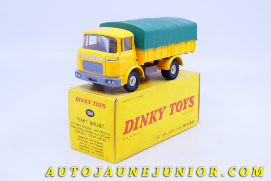 Le #4315 - Dinky Toys - Berliet - Gak ridelles bâché est en vente sur Auto Jaune Junior ! Découvrez nos collections de diecast Dinky-Toys, Corgi, Corgi-Toys, Solido, Norev… Découvrez notre magasin physique , AutoJaune Paris, ouvert en 1984 par Vincent Espinasse. 41 rue Cavendish, 75019 Paris. Tel : 01 42 40 61 23. Ouvert les mardi et vendredi de 13h à 19h. 