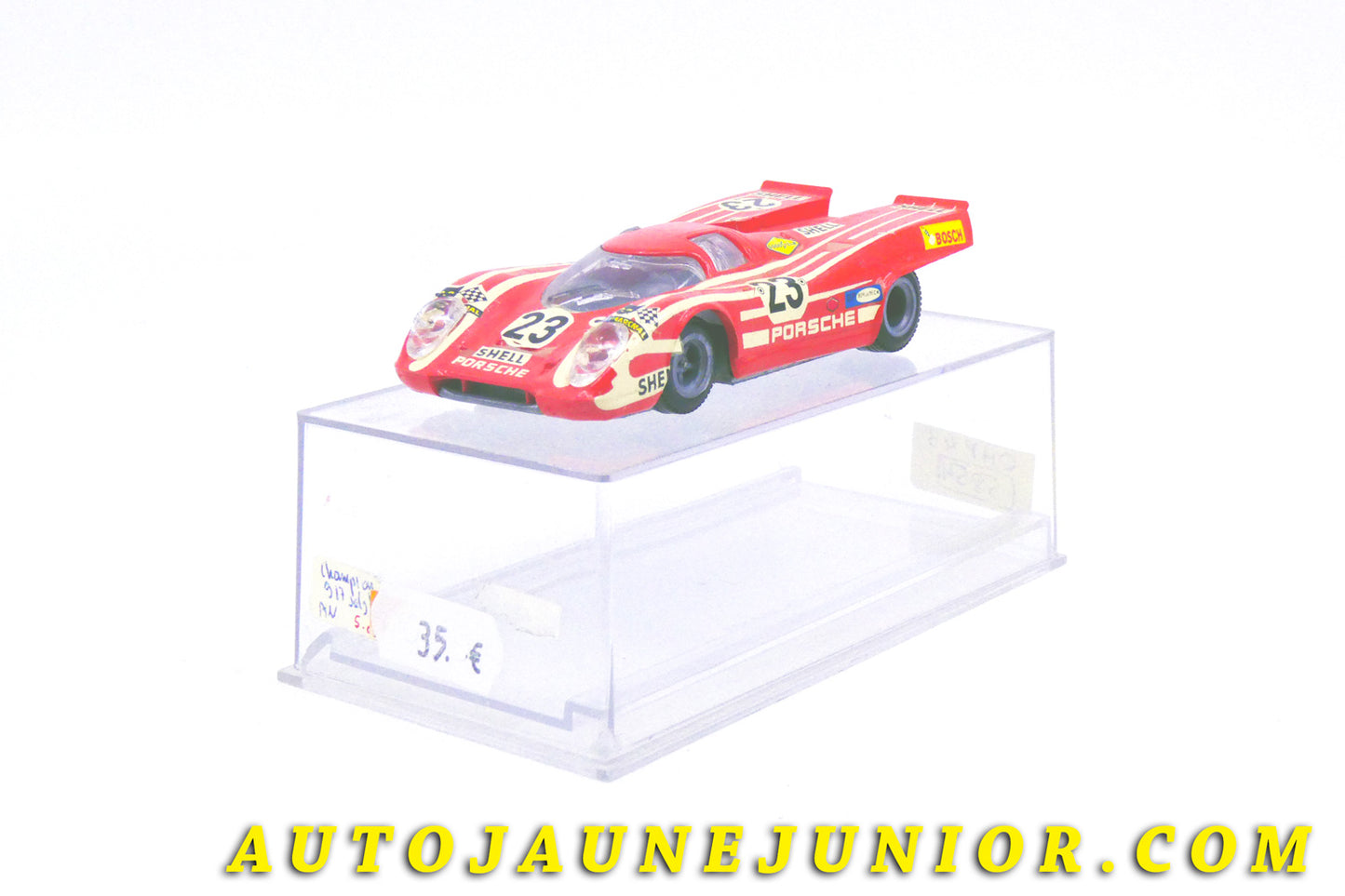 Le #4332 - Champion - Porsche - 917K Salzburg - Le Mans 1970 # 23 est en vente sur Auto Jaune Junior ! Découvrez nos collections de diecast Dinky-Toys, Corgi, Corgi-Toys, Solido, Norev… Découvrez notre magasin physique , AutoJaune Paris, ouvert en 1984 par Vincent Espinasse. 41 rue Cavendish, 75019 Paris. Tel : 01 42 40 61 23. Ouvert les mardi et vendredi de 13h à 19h. 