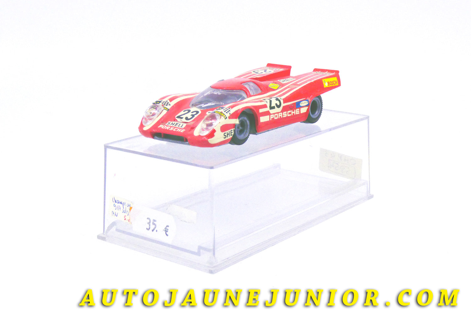 Le #4332 - Champion - Porsche - 917K Salzburg - Le Mans 1970 # 23 est en vente sur Auto Jaune Junior ! Découvrez nos collections de diecast Dinky-Toys, Corgi, Corgi-Toys, Solido, Norev… Découvrez notre magasin physique , AutoJaune Paris, ouvert en 1984 par Vincent Espinasse. 41 rue Cavendish, 75019 Paris. Tel : 01 42 40 61 23. Ouvert les mardi et vendredi de 13h à 19h. 