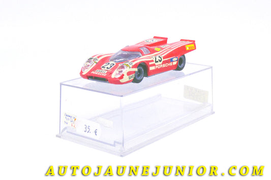 Le #4332 - Champion - Porsche - 917K Salzburg - Le Mans 1970 # 23 est en vente sur Auto Jaune Junior ! Découvrez nos collections de diecast Dinky-Toys, Corgi, Corgi-Toys, Solido, Norev… Découvrez notre magasin physique , AutoJaune Paris, ouvert en 1984 par Vincent Espinasse. 41 rue Cavendish, 75019 Paris. Tel : 01 42 40 61 23. Ouvert les mardi et vendredi de 13h à 19h. 