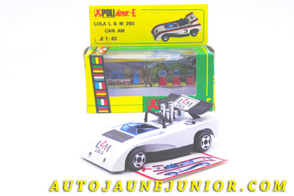 Le #4346 - Politoys - Lola - Lola T260 L&M Can-Am #3 est en vente sur Auto Jaune Junior ! Découvrez nos collections de diecast Dinky-Toys, Corgi, Corgi-Toys, Solido, Norev… Découvrez notre magasin physique , AutoJaune Paris, ouvert en 1984 par Vincent Espinasse. 41 rue Cavendish, 75019 Paris. Tel : 01 42 40 61 23. Ouvert les mardi et vendredi de 13h à 19h. 