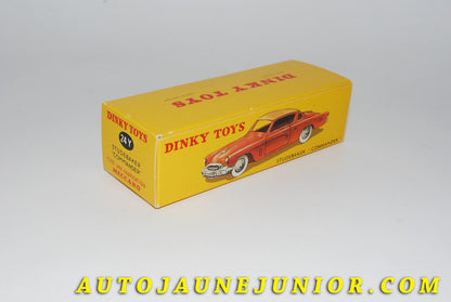 Le #4401 - Dinky Toys - Studebaker - Boite vide repro Commander est en vente sur Auto Jaune Junior ! Découvrez nos collections de diecast Dinky-Toys, Corgi, Corgi-Toys, Solido, Norev… Découvrez notre magasin physique , AutoJaune Paris, ouvert en 1984 par Vincent Espinasse. 41 rue Cavendish, 75019 Paris. Tel : 01 42 40 61 23. Ouvert les mardi et vendredi de 13h à 19h. 