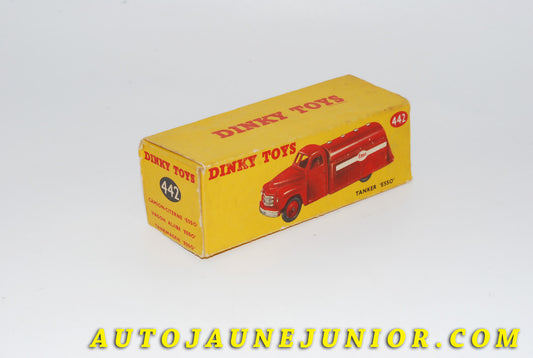 Le #4417 - Dinky Toys - Studebaker - Boite vide Camion citerne -  Tanker "Esso" est en vente sur Auto Jaune Junior ! Découvrez nos collections de diecast Dinky-Toys, Corgi, Corgi-Toys, Solido, Norev… Découvrez notre magasin physique , AutoJaune Paris, ouvert en 1984 par Vincent Espinasse. 41 rue Cavendish, 75019 Paris. Tel : 01 42 40 61 23. Ouvert les mardi et vendredi de 13h à 19h. 