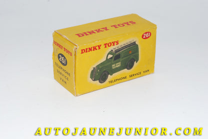 Le #4418 - Dinky Toys - Morris - Camionnette Post office telephone est en vente sur Auto Jaune Junior ! Découvrez nos collections de diecast Dinky-Toys, Corgi, Corgi-Toys, Solido, Norev… Découvrez notre magasin physique , AutoJaune Paris, ouvert en 1984 par Vincent Espinasse. 41 rue Cavendish, 75019 Paris. Tel : 01 42 40 61 23. Ouvert les mardi et vendredi de 13h à 19h. 