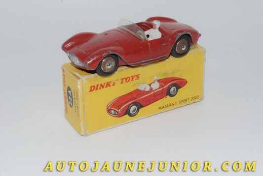 Le #4503 - Dinky Toys - Maseratti - Sport 2000 est en vente sur Auto Jaune Junior ! Découvrez nos collections de diecast Dinky-Toys, Corgi, Corgi-Toys, Solido, Norev… Découvrez notre magasin physique , AutoJaune Paris, ouvert en 1984 par Vincent Espinasse. 41 rue Cavendish, 75019 Paris. Tel : 01 42 40 61 23. Ouvert les mardi et vendredi de 13h à 19h. 