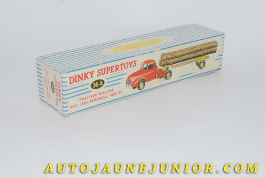 Le #4612 - Dinky Toys - Willeme - Boite vide Fardier est en vente sur Auto Jaune Junior ! Découvrez nos collections de diecast Dinky-Toys, Corgi, Corgi-Toys, Solido, Norev… Découvrez notre magasin physique , AutoJaune Paris, ouvert en 1984 par Vincent Espinasse. 41 rue Cavendish, 75019 Paris. Tel : 01 42 40 61 23. Ouvert les mardi et vendredi de 13h à 19h. 