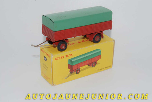 Le #4622 - Dinky Toys - Remorque - Deux essieux bâchés est en vente sur Auto Jaune Junior ! Découvrez nos collections de diecast Dinky-Toys, Corgi, Corgi-Toys, Solido, Norev… Découvrez notre magasin physique , AutoJaune Paris, ouvert en 1984 par Vincent Espinasse. 41 rue Cavendish, 75019 Paris. Tel : 01 42 40 61 23. Ouvert les mardi et vendredi de 13h à 19h. 