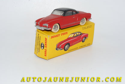 Le #4770 - Dinky Toys - Volkswagen - Karmann-Ghia - Premier moule !  est en vente sur Auto Jaune Junior ! Découvrez nos collections de diecast Dinky-Toys, Corgi, Corgi-Toys, Solido, Norev… Découvrez notre magasin physique , AutoJaune Paris, ouvert en 1984 par Vincent Espinasse. 41 rue Cavendish, 75019 Paris. Tel : 01 42 40 61 23. Ouvert les mardi et vendredi de 13h à 19h. 