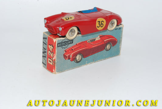 Le #4772 - Mercury - Lancia - D24 #36 (Fangio !) est en vente sur Auto Jaune Junior ! Découvrez nos collections de diecast Dinky-Toys, Corgi, Corgi-Toys, Solido, Norev… Découvrez notre magasin physique , AutoJaune Paris, ouvert en 1984 par Vincent Espinasse. 41 rue Cavendish, 75019 Paris. Tel : 01 42 40 61 23. Ouvert les mardi et vendredi de 13h à 19h. 