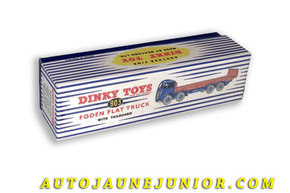 Le Dinky Toys Foden Boite vide Repro Mk2 plateau dosseret est en vente sur Auto Jaune Junior ! Découvrez nos collections de diecast Dinky-Toys, Corgi, Corgi-Toys, Solido, Norev… AutoJaune Junior ; Retrouvez AutoJauneJunior au magasin AutoJaune Paris, ouvert en 1984 par Vincent Espinasse. 