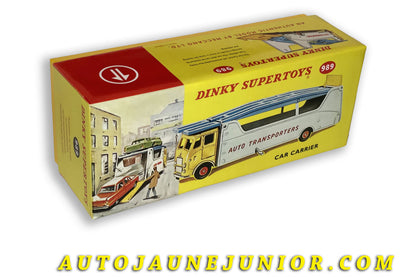 Le Dinky Toys Thornicroft Boite vide repro Camion porte autos "Car Carrier" est en vente sur Auto Jaune Junior ! Découvrez nos collections de diecast Dinky-Toys, Corgi, Corgi-Toys, Solido, Norev… AutoJaune Junior ; Retrouvez AutoJauneJunior au magasin AutoJaune Paris, ouvert en 1984 par Vincent Espinasse. 