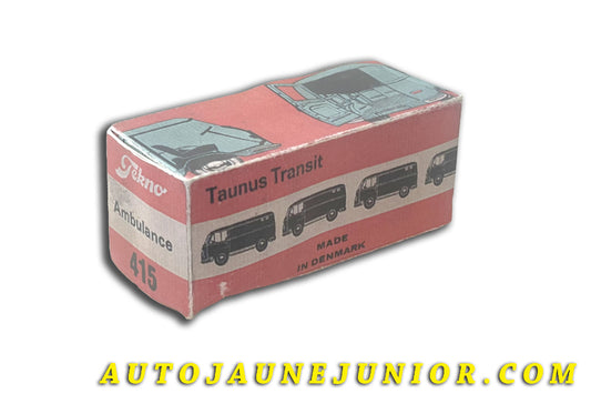 Le Tekno Ford Fourgon Taunus Transit Ambulance est en vente sur Auto Jaune Junior ! Découvrez nos collections de diecast Dinky-Toys, Corgi, Corgi-Toys, Solido, Norev… AutoJaune Junior ; Retrouvez AutoJauneJunior au magasin AutoJaune Paris, ouvert en 1984 par Vincent Espinasse. 