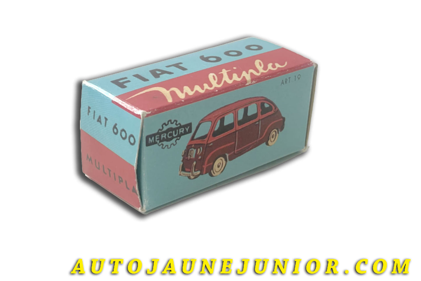 Le Mercury Fiat 600 Multipla - Boite vide Repro est en vente sur Auto Jaune Junior ! Découvrez nos collections de diecast Dinky-Toys, Corgi, Corgi-Toys, Solido, Norev… AutoJaune Junior ; Retrouvez AutoJauneJunior au magasin AutoJaune Paris, ouvert en 1984 par Vincent Espinasse. 