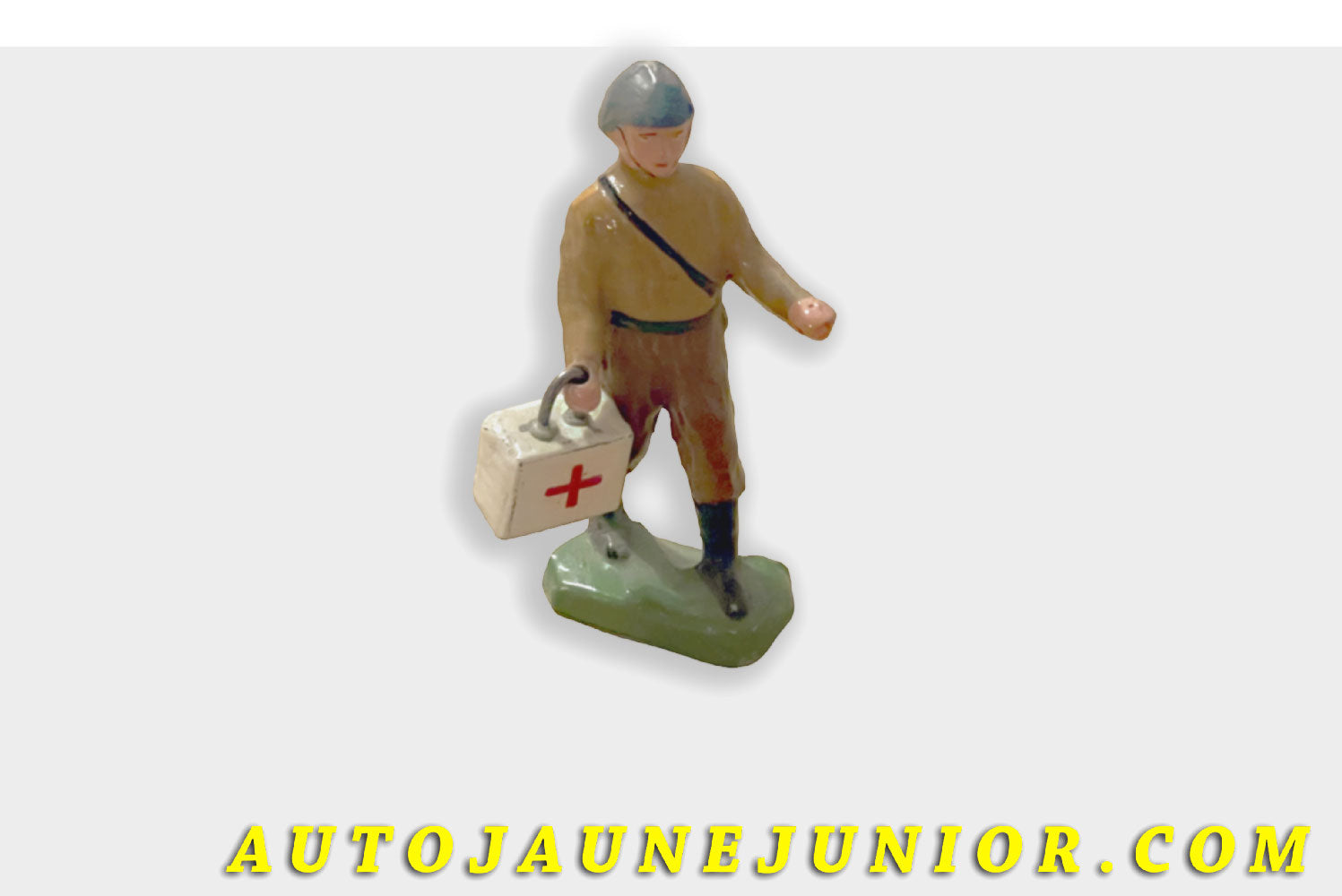 Le Profusion Mecchanica (PM) Personnage Soldat Infirmier est en vente sur Auto Jaune Junior ! Découvrez nos collections de diecast Dinky-Toys, Corgi, Corgi-Toys, Solido, Norev… AutoJaune Junior ; Retrouvez AutoJauneJunior au magasin AutoJaune Paris, ouvert en 1984 par Vincent Espinasse. 