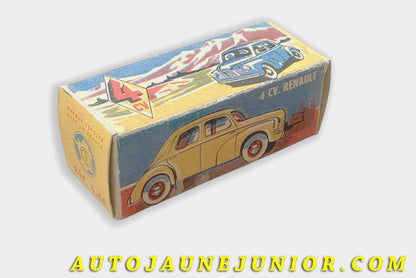 Le C-I-J Renault Boite vide 4 Cv  (Repro) est en vente sur Auto Jaune Junior ! Découvrez nos collections de diecast Dinky-Toys, Corgi, Corgi-Toys, Solido, Norev… AutoJaune Junior ; Retrouvez AutoJauneJunior au magasin AutoJaune Paris, ouvert en 1984 par Vincent Espinasse. 