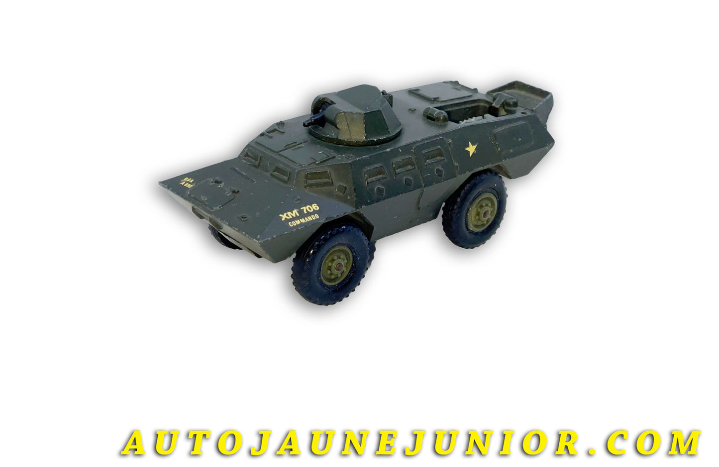Le Solido Ford XM706 commando US army est en vente sur Auto Jaune Junior ! Découvrez nos collections de diecast Dinky-Toys, Corgi, Corgi-Toys, Solido, Norev… AutoJaune Junior ; Retrouvez AutoJauneJunior au magasin AutoJaune Paris, ouvert en 1984 par Vincent Espinasse. 