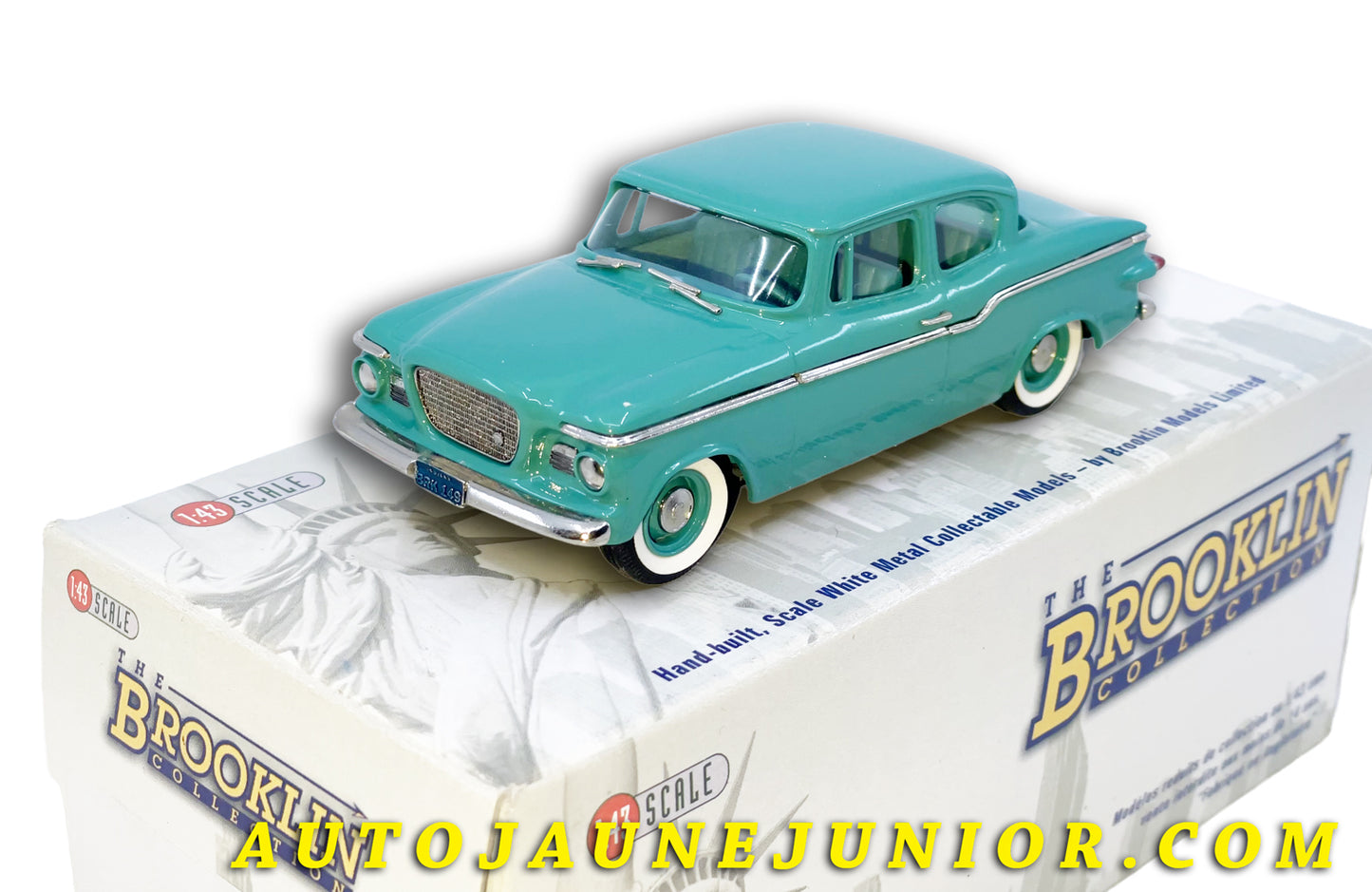 Le Brooklin Studebaker Lard Deluxe "Green Jade' 1959 est en vente sur Auto Jaune Junior ! Découvrez nos collections de diecast Dinky-Toys, Corgi, Corgi-Toys, Solido, Norev… AutoJaune Junior ; Retrouvez AutoJauneJunior au magasin AutoJaune Paris, ouvert en 1984 par Vincent Espinasse. 
