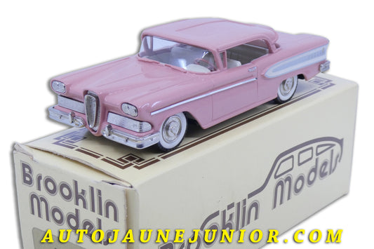 Le Brooklin Ford Edsel Citation 2 Portes Hard Top 1958 est en vente sur Auto Jaune Junior ! Découvrez nos collections de diecast Dinky-Toys, Corgi, Corgi-Toys, Solido, Norev… AutoJaune Junior ; Retrouvez AutoJauneJunior au magasin AutoJaune Paris, ouvert en 1984 par Vincent Espinasse. 