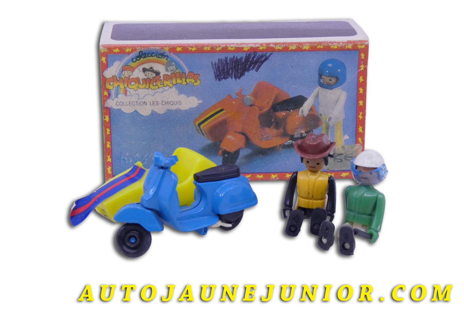 Le Guisval Vespa Scooter Side Car  est en vente sur Auto Jaune Junior ! Découvrez nos collections de diecast Dinky-Toys, Corgi, Corgi-Toys, Solido, Norev… AutoJaune Junior ; Retrouvez AutoJauneJunior au magasin AutoJaune Paris, ouvert en 1984 par Vincent Espinasse. 