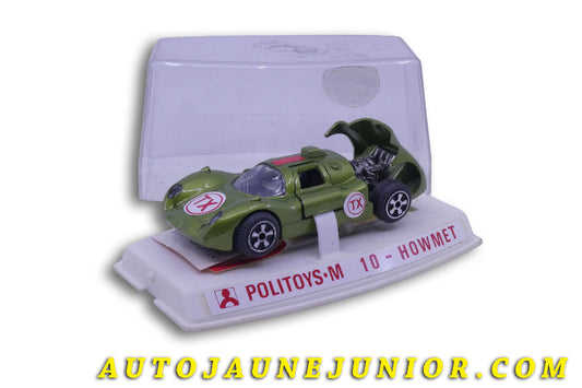 Le #5226 - Politoys - Howmet - TX - Turbine est en vente sur Auto Jaune Junior ! Découvrez nos collections de diecast Dinky-Toys, Corgi, Corgi-Toys, Solido, Norev… Découvrez notre magasin physique , AutoJaune Paris, ouvert en 1984 par Vincent Espinasse. 41 rue Cavendish, 75019 Paris. Tel : 01 42 40 61 23. Ouvert les mardi et vendredi de 13h à 19h. 