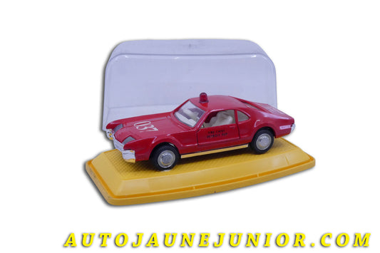 Le #5254 - Pilen - Oldsmobile - Toronado "Fire Chief' est en vente sur Auto Jaune Junior ! Découvrez nos collections de diecast Dinky-Toys, Corgi, Corgi-Toys, Solido, Norev… Découvrez notre magasin physique , AutoJaune Paris, ouvert en 1984 par Vincent Espinasse. 41 rue Cavendish, 75019 Paris. Tel : 01 42 40 61 23. Ouvert les mardi et vendredi de 13h à 19h. 