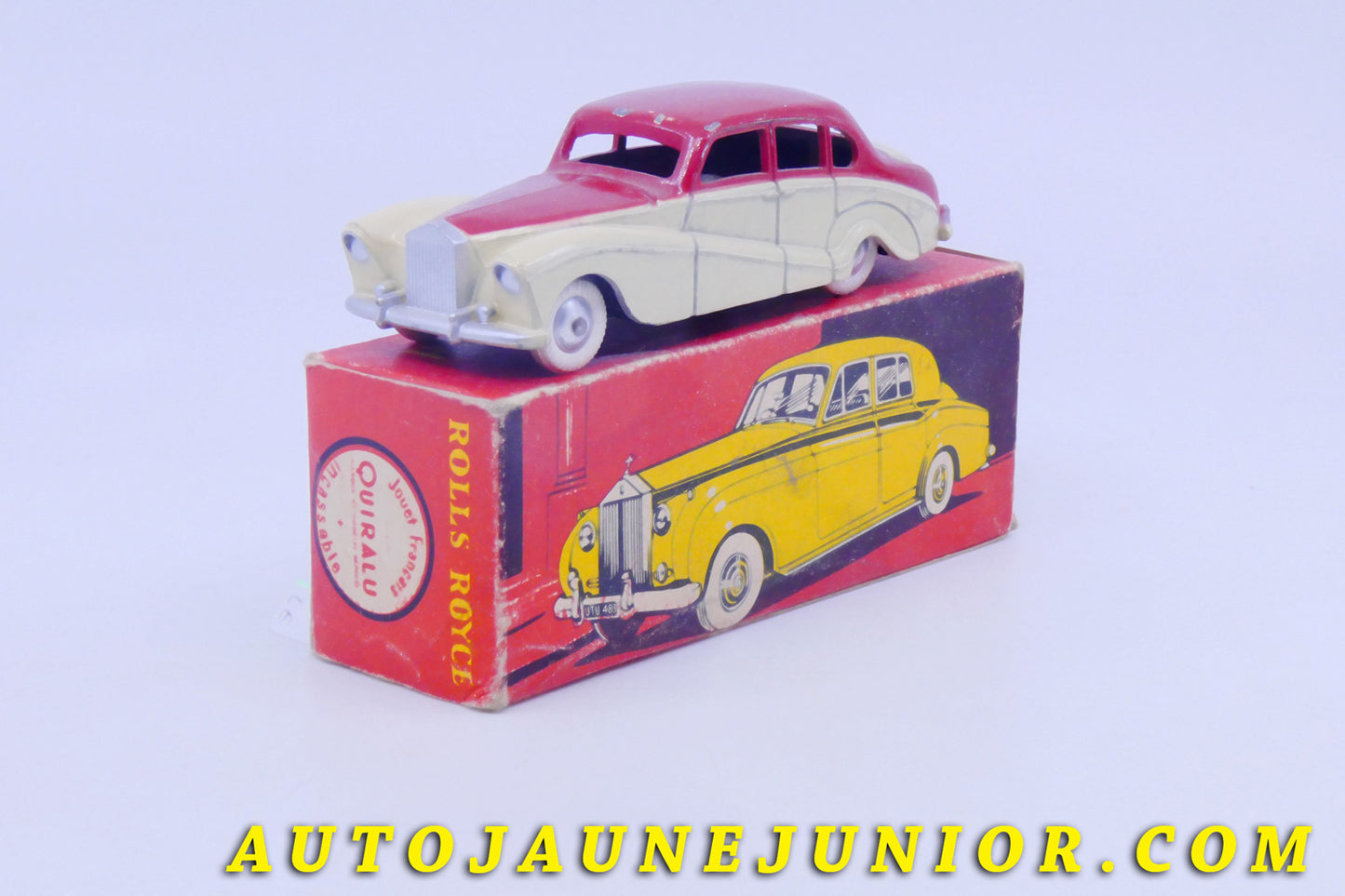 Le #5835 - Quiralu - Rolls Royce - Silver Cloud Rouge et crème est en vente sur Auto Jaune Junior ! Découvrez nos collections de diecast Dinky-Toys, Corgi, Corgi-Toys, Solido, Norev… Découvrez notre magasin physique , AutoJaune Paris, ouvert en 1984 par Vincent Espinasse. 41 rue Cavendish, 75019 Paris. Tel : 01 42 40 61 23. Ouvert les mardi et vendredi de 13h à 19h. 