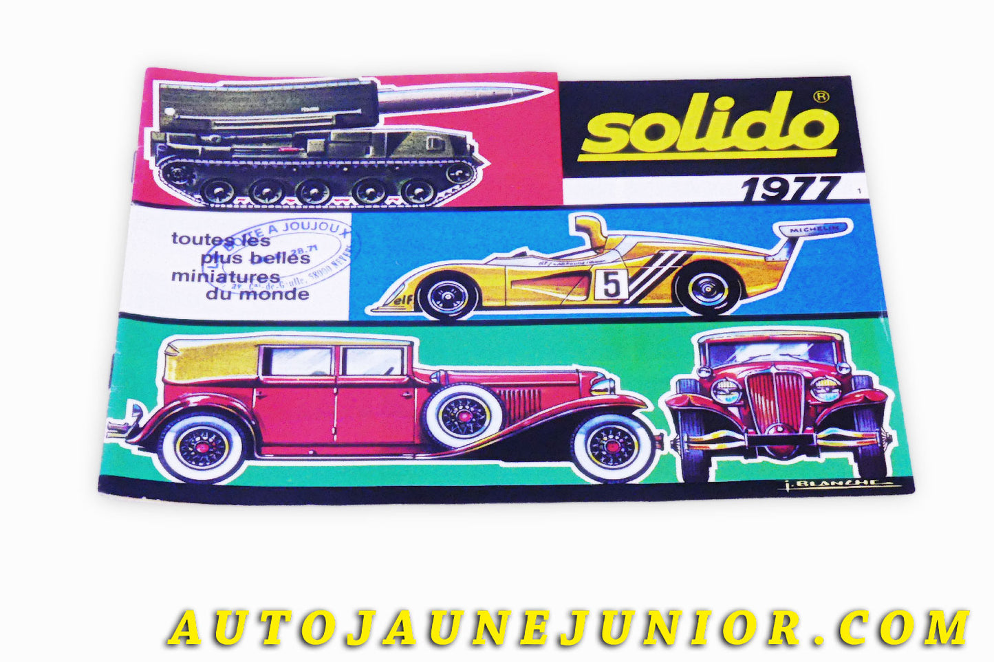Le #6102 - Solido - Catalogue - 1977 - 24 Pages est en vente sur Auto Jaune Junior ! Découvrez nos collections de diecast Dinky-Toys, Corgi, Corgi-Toys, Solido, Norev… Découvrez notre magasin physique , AutoJaune Paris, ouvert en 1984 par Vincent Espinasse. 41 rue Cavendish, 75019 Paris. Tel : 01 42 40 61 23. Ouvert les mardi et vendredi de 13h à 19h. 